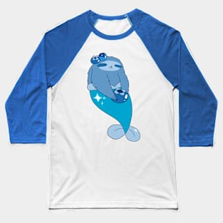 Blueberry MerSloth Baseball T-Shirt